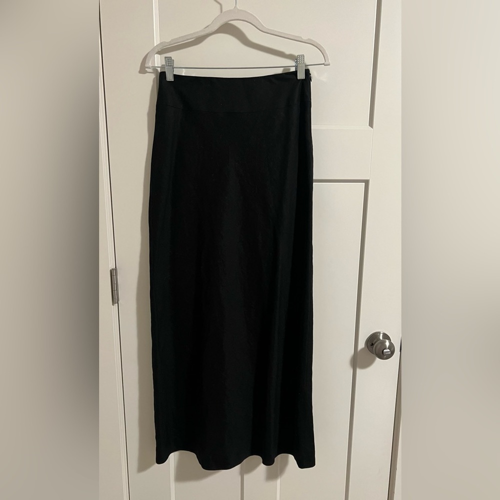 Banana Republic Black Maxi Linen Skirt